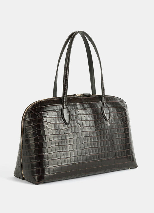 Bolso Tote Day con textura de cocodrilo