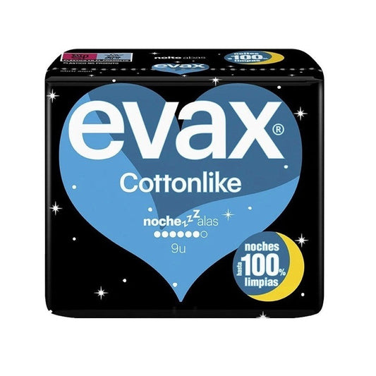 EVAX Cottonlike Noche Compresa Con Alas 11 Unidades