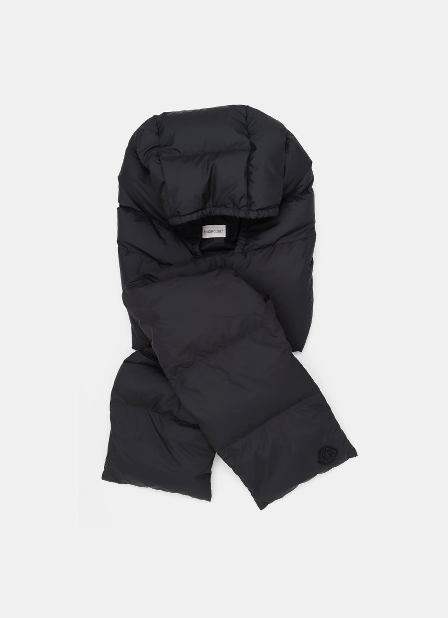 Bufanda de plumón con capucha para mujer