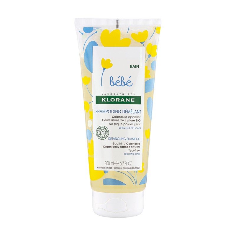 KLORANE BEBÉ Champú Desenredante a la Caléndula 200 ml