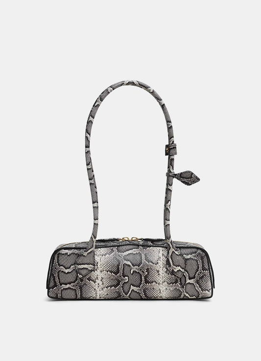 Bolso Le Teckel pequeño en piel de serpiente