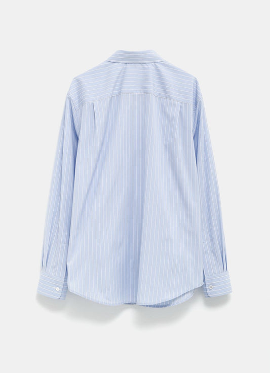 Camisa relajada a rayas para mujer