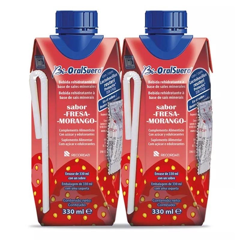 Bi-OralSuero Probiótico Sabor Fresa 2x330 ml
