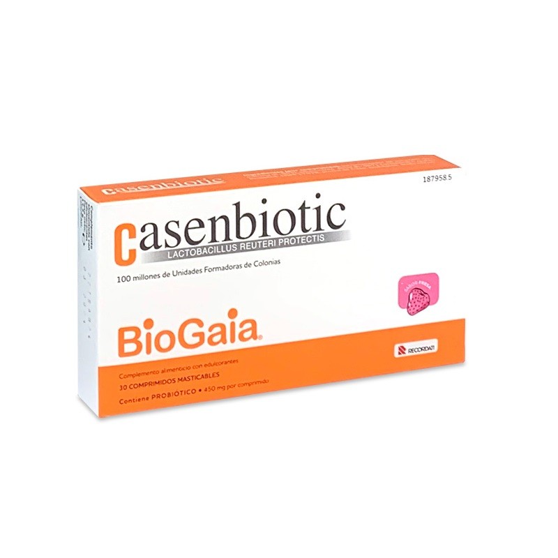 CASENBIOTIC Sabor Fresa 30 Comprimidos Masticables