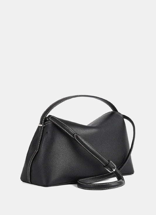 Bolso T-Lock de piel granulada