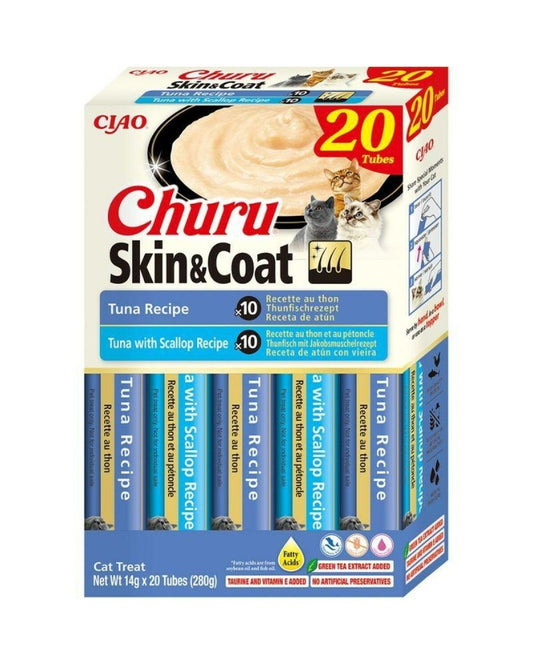 Churu Cat Variedades Skin&Coat Snack para gatos en Pasta 60gr