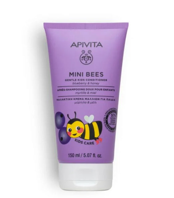 Apivita Kids Mini Bees Gentle Conditioner for Children Blueberry and Honey 150 ml