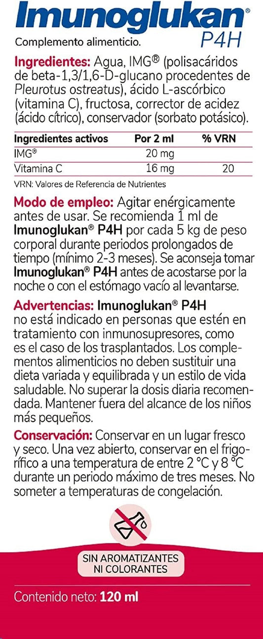 IMUNOGLUKAN Jarabe P4H 120ml