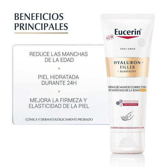 EUCERIN Hyaluron-Filler +Elasticity Crema de Manos Manchas SPF30 (75ml)