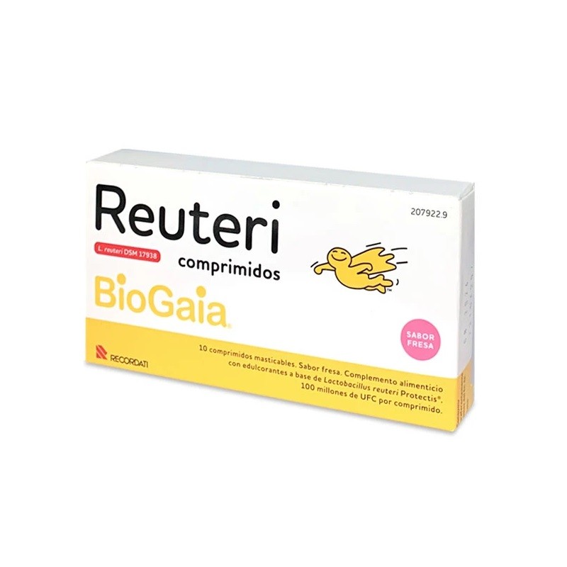 REUTERI Comprimidos sabor Fresa 10 Comprimidos Masticables BIOGAIA