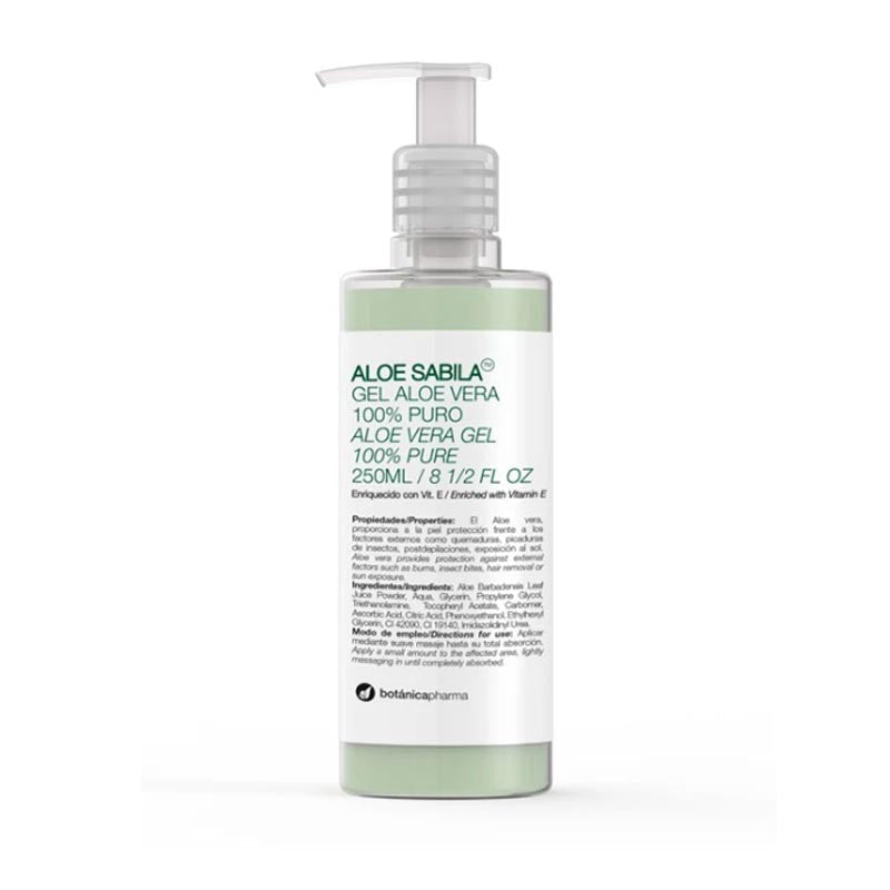 BOTÁNICAPHARMA Aloe Sábila Gel Aloe Vera 100% Puro 250ml