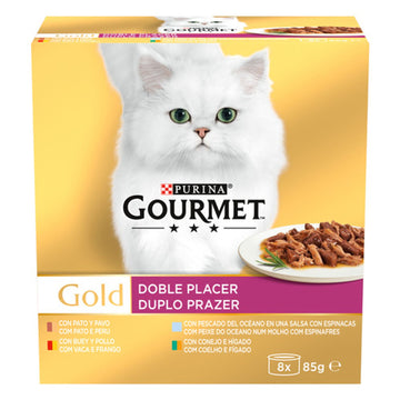 Purina Gourmet Gold Multi Double Pleasure Assortment Wet Food 8x85g