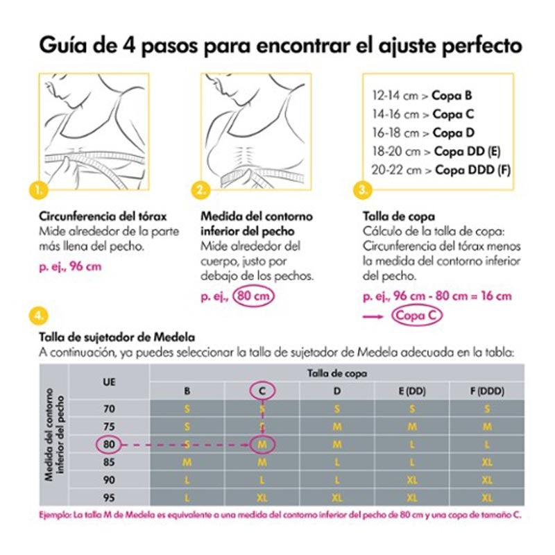 MEDELA Top Extracción Hands-Free Negro Talla XL