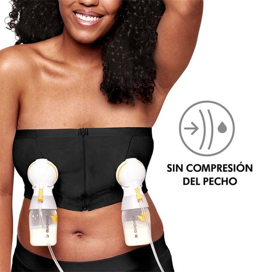 MEDELA Top Extracción Hands-Free Negro Talla M