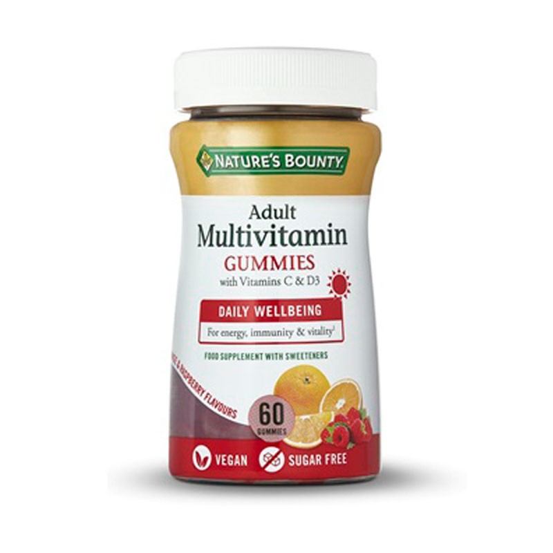 NATURE'S BOUNTY Multivitamínico Vit C & D3 Adultos 60 gominolas