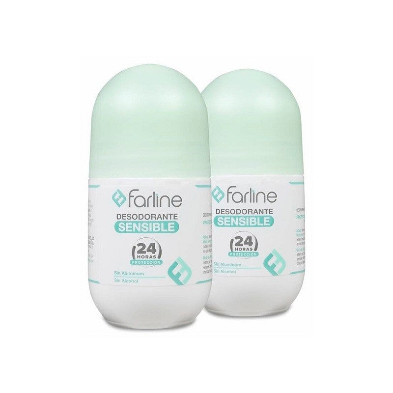 FARLINE Desodorante Sensible Roll-on DUPLO 2x50ml