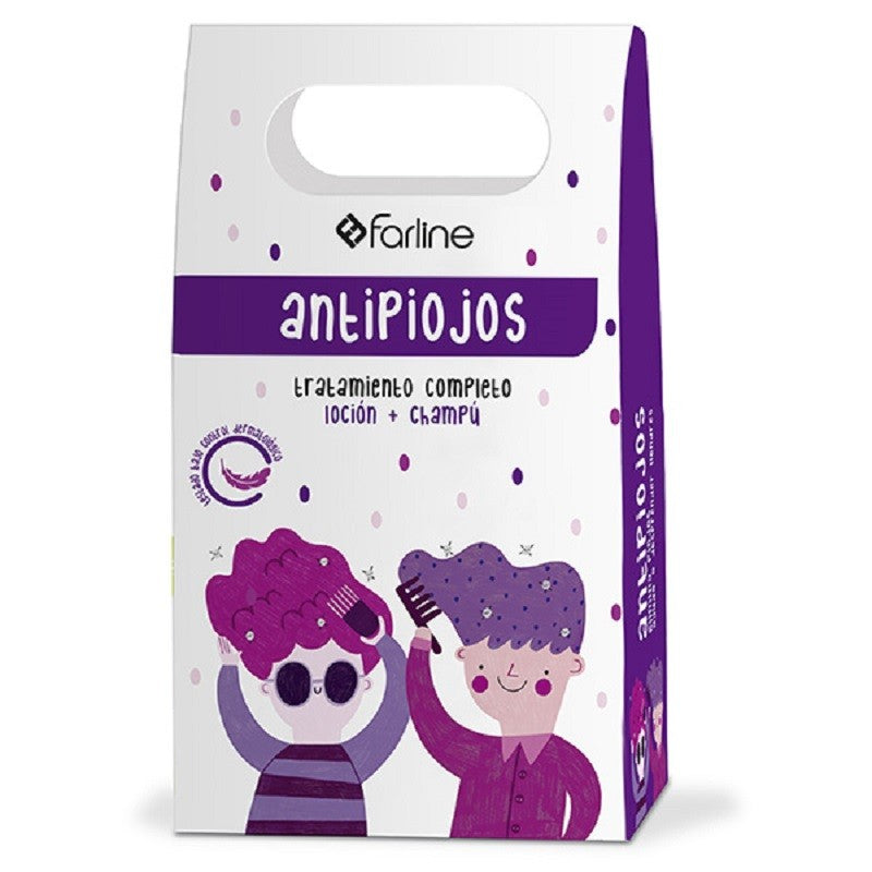 FARLINE Pack Antipiojos Loción 100ml + Champú Antipiojos 100ml