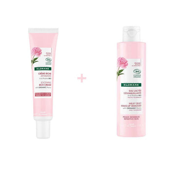 KLORANE Fluido Micelar Desmaquillante a la Peonía 200 ml + Crema Nutritiva 40 ml