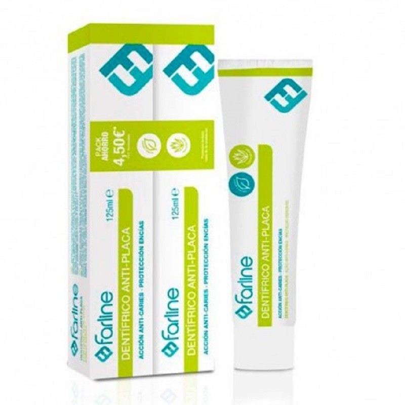 FARLINE Pasta de Dientes Antiplaca DUPLO 2x125ml