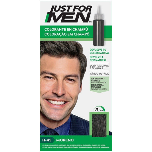JUST FOR MEN Colorante en Champú Moreno H-45 (30ml)