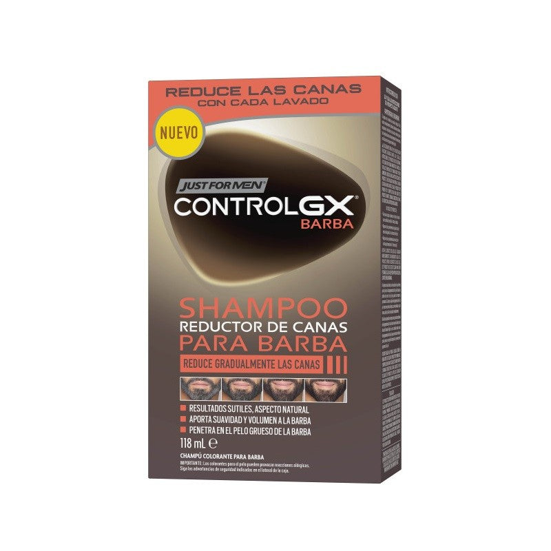 JUST FOR MEN Control GX Barba Champú Reductor de Canas 118ml