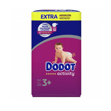 Dodot Activity Extra Jumbo Pack Talla 3+ (60 uds)