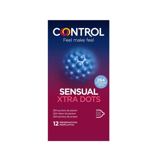 CONTROL Sensual Xtra Dots Preservativo 12 uds
