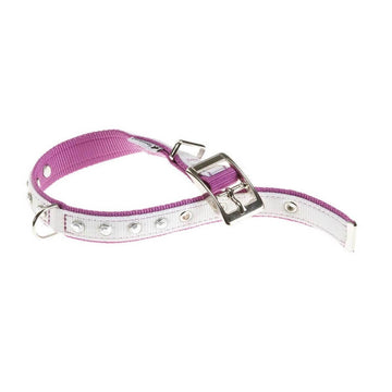 Ferplast Dual Diamonds CF Collar Nylon Blanco y Lila 1 ud