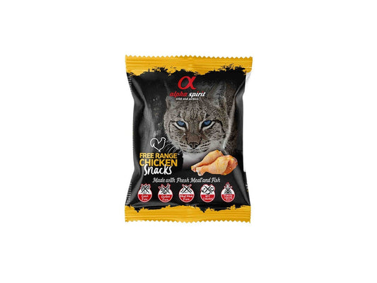 Alpha Snacks Feline Free Range Pollo Snacks de Carne 100gr