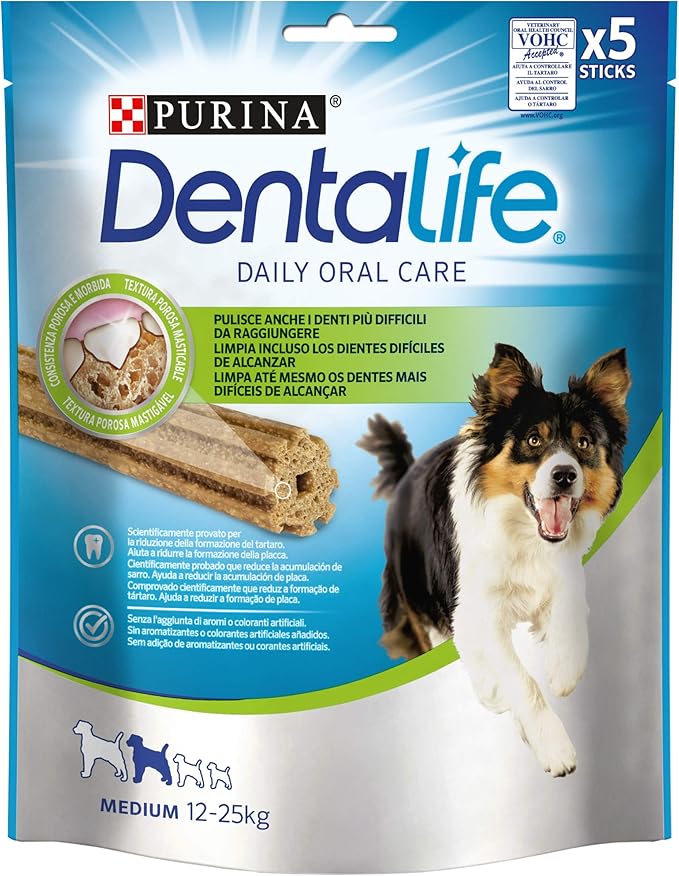 Purina Dentalife Canine Medium Snack Dental para Perros 6 pz