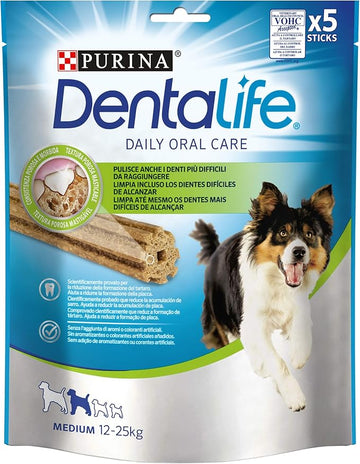 Purina Dentalife Canine Medium Snack Dental para Perros 6 pz
