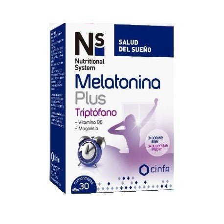 Ns Melatonina Plus Triptófano Complemento Alimenticio 30 comprimidos