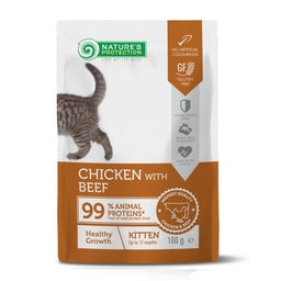 Natures Protection Detox Kitten Pâté Chicken and Beef 100g