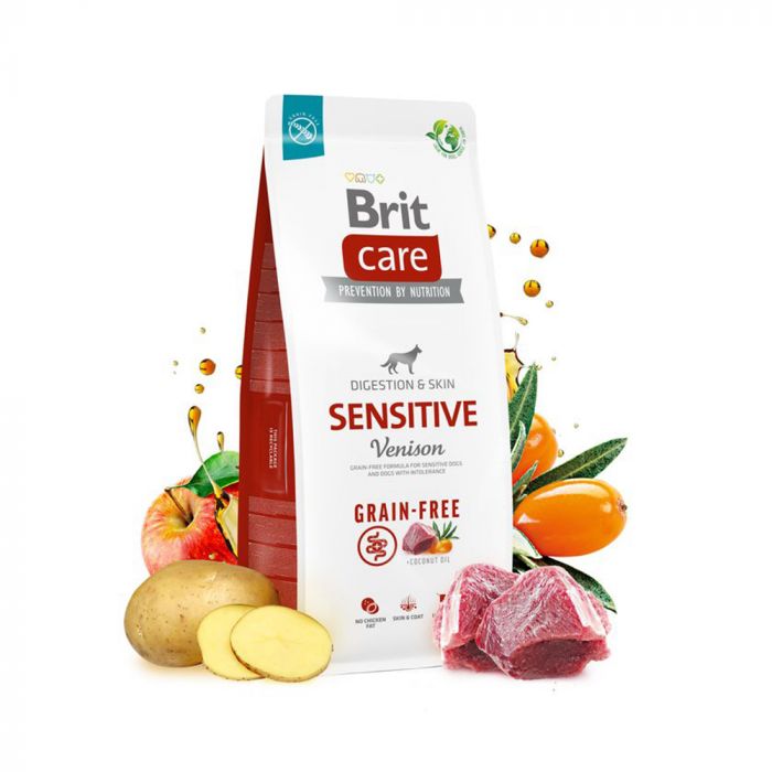 Brit Care Dog Sensitive Deer Dry Food 12kg