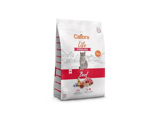 Calibra Cat Life Sterilised Beef Dry Food 6kg