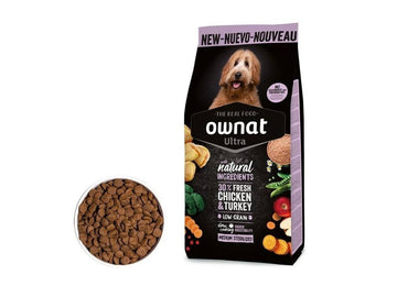 Ownat Ultra Esterilizado Pienso para Perros Medianos 12Kg