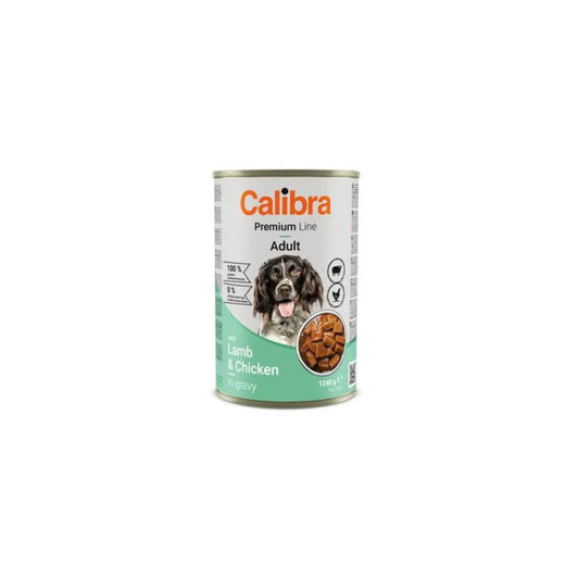 Calibra Dog Premium Cordero y Pollo Comida Húmeda 1,240Kg