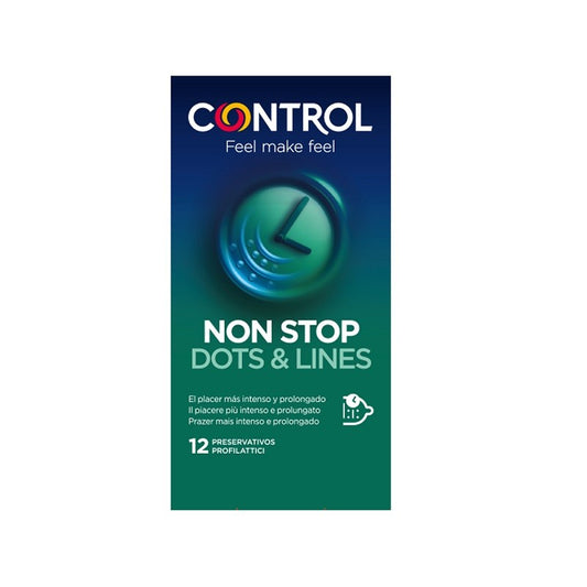 CONTROL Non Stop Dots & Lines Preservativos 12 uds