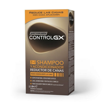 JUST FOR MEN Control GX 2 en 1 Champú y Acondicionador Reductor de Canas 118ml