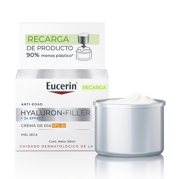 Eucerin Refill HF + 3X Effect Crema de Día SPF30 Hyaluron Filler 50ml