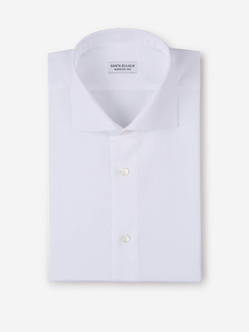 Camisa Lisa Algodón y Lino