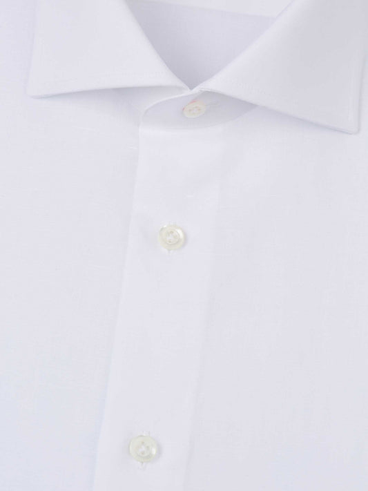 Camisa Lisa Algodón y Lino