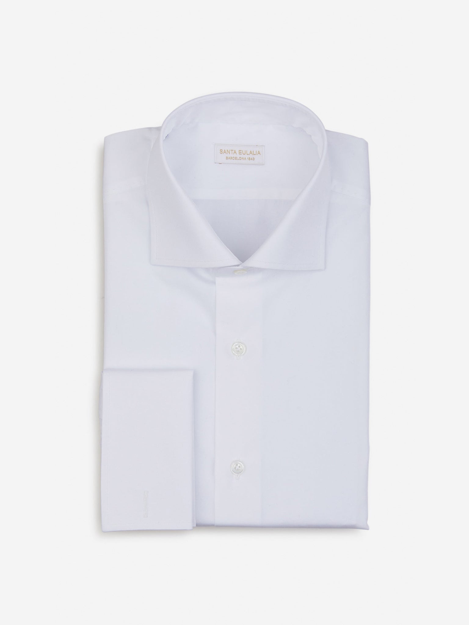 Camisa De Algodón Puño Doble