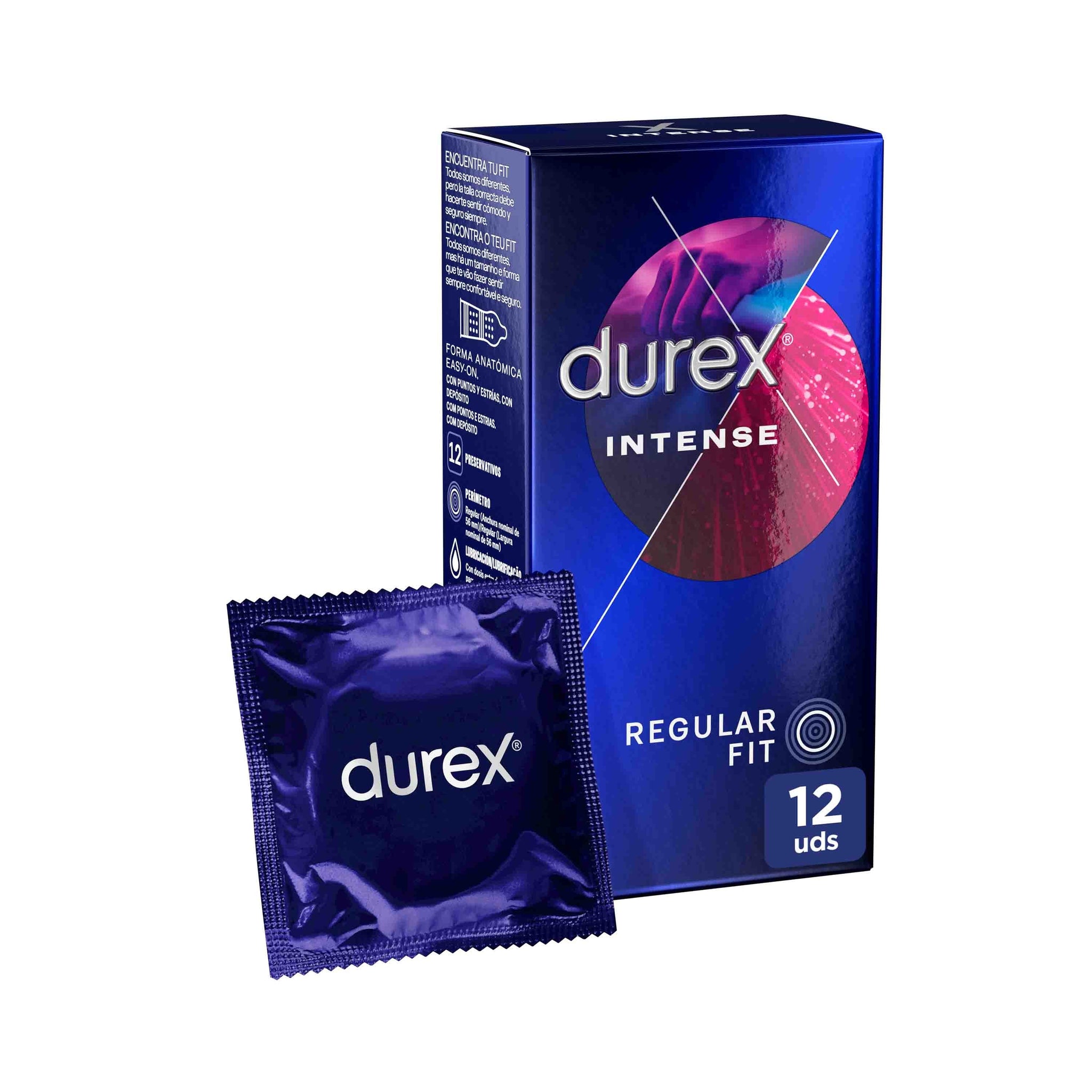 DUREX Preservativos Intense Orgasmic 12 unidades