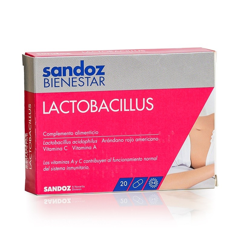 SANDOZ Bienestar Lactobacillus 20 Cápsulas