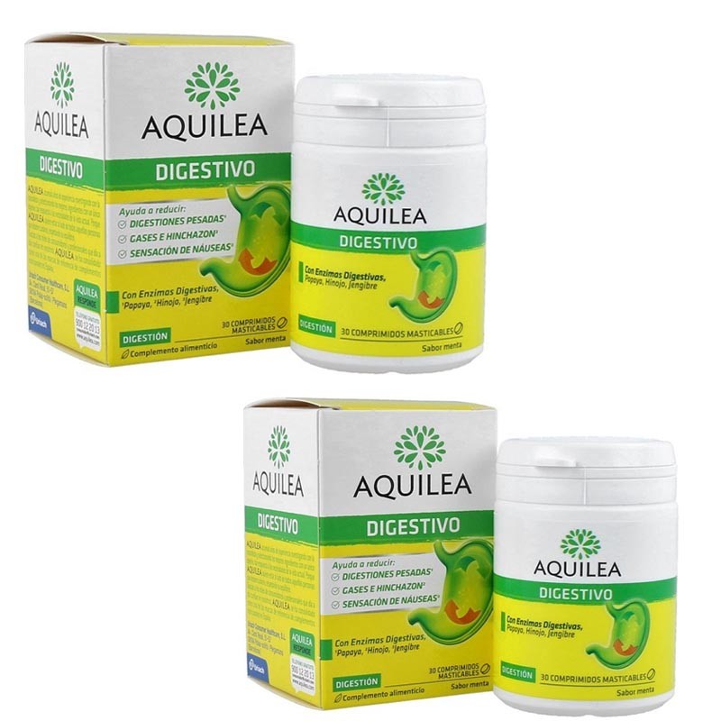 AQUILEA Digestivo Menta Duplo 2x30 comprimidos masticables