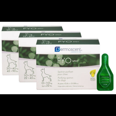 Dermoscent PYOspot Tratamiento Spot-On 4 pipetas 2,4ml