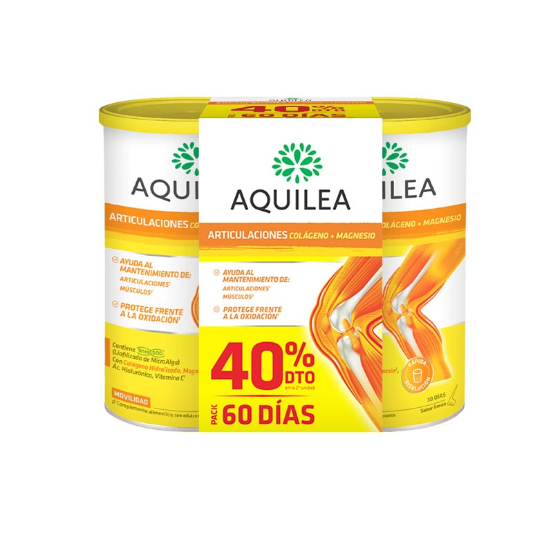AQUILEA Colágeno y Magnesio Sabor Limón DUPLO 2x375gr