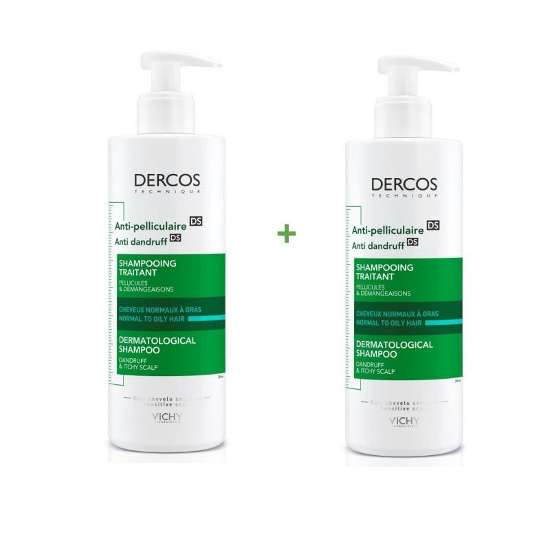 VICHY Dercos Anticaspa Cabello Normal-Graso Duplo 2x390ml