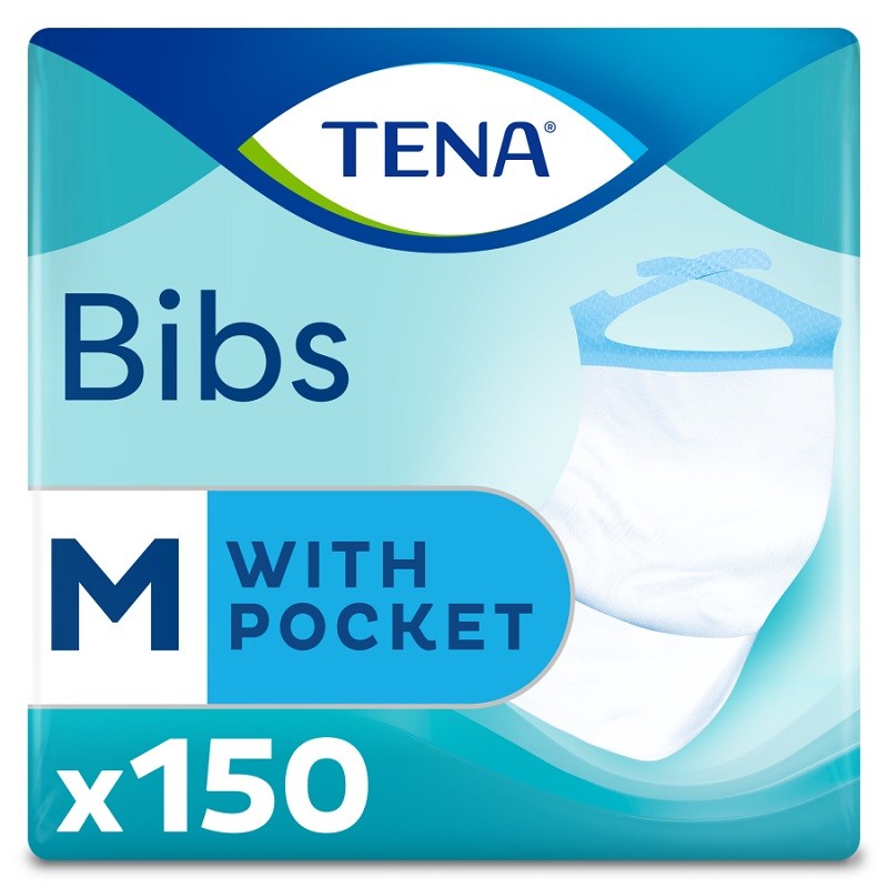 TENA Bibs Babero Adulto Desechable Talla M 150uds